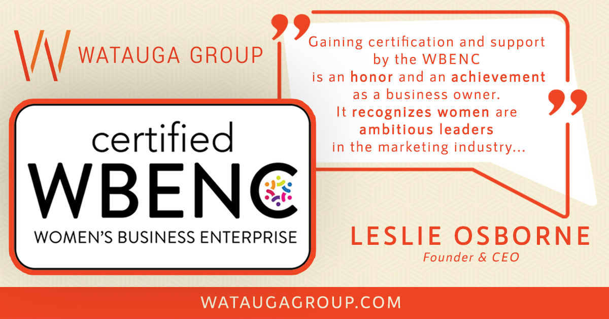 Watauga WBENC Announcement